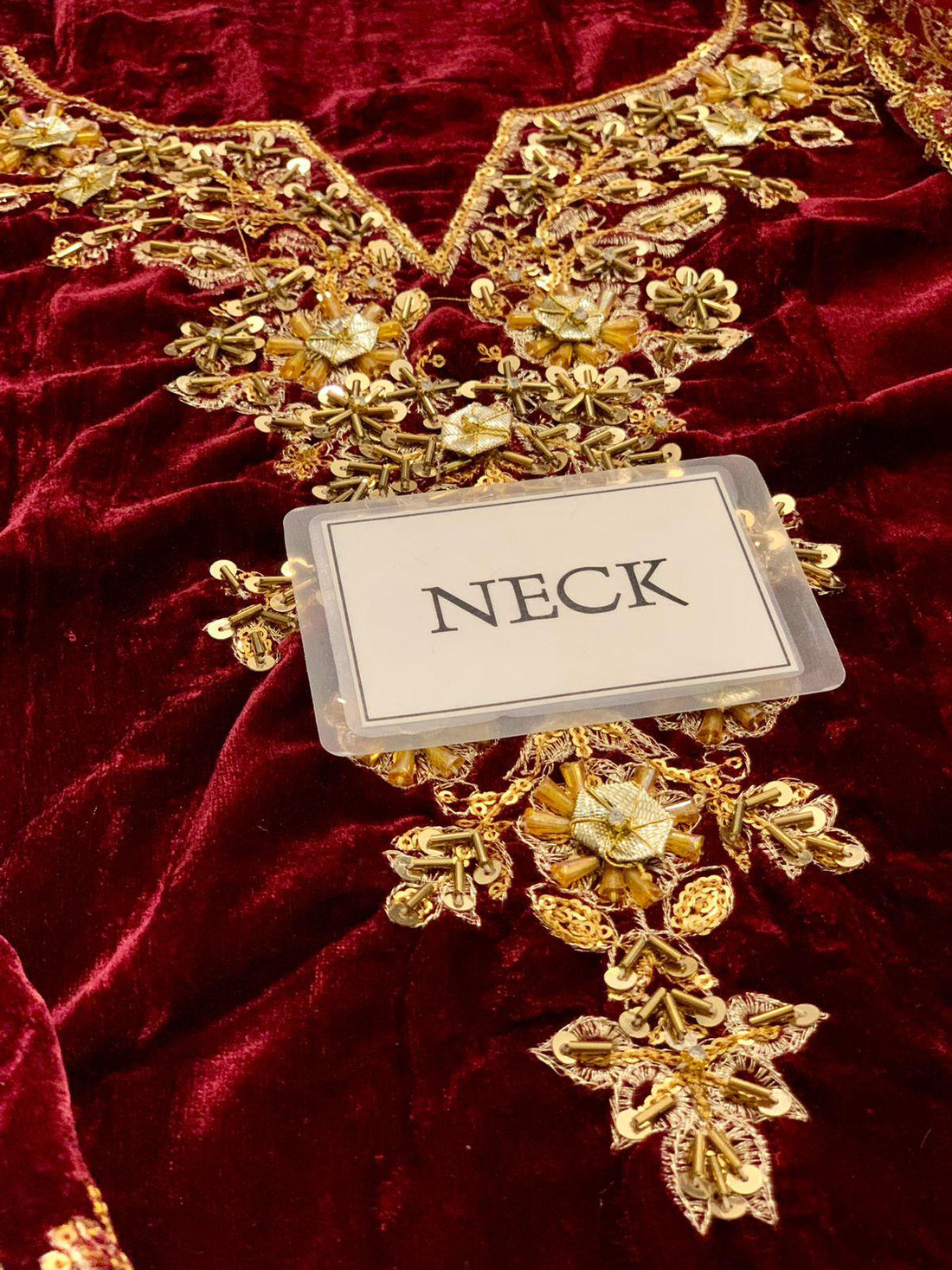 Velvet wedding dress Unstich replica