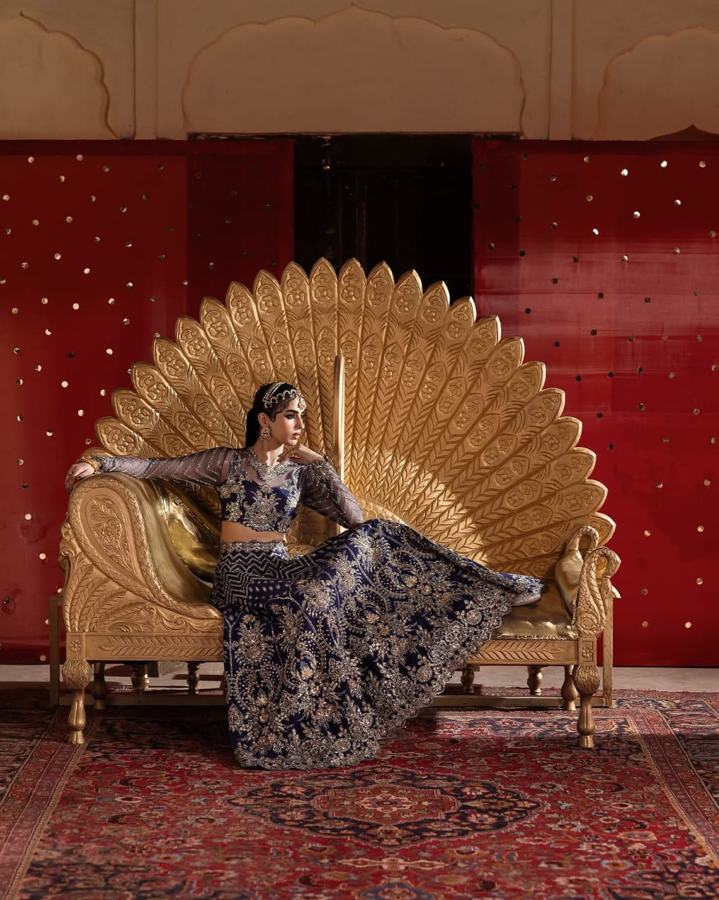 Original Akbar Aslam Brand Unstich Bridal Lehnga